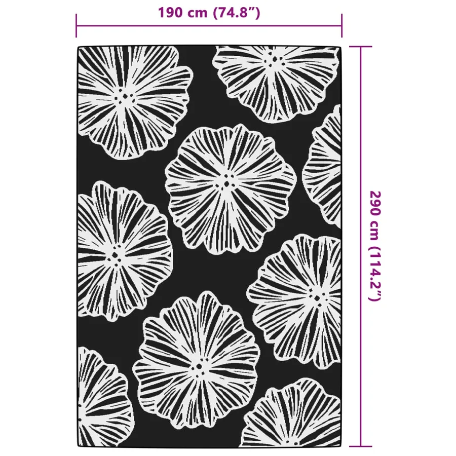 Tapis d'extérieur ARAKIL vert 190 x 290 cm PP - 6