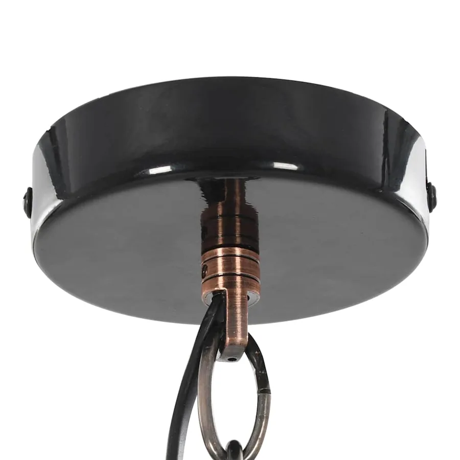 Plafonniers 2 pcs Noir Rond E27 - 12