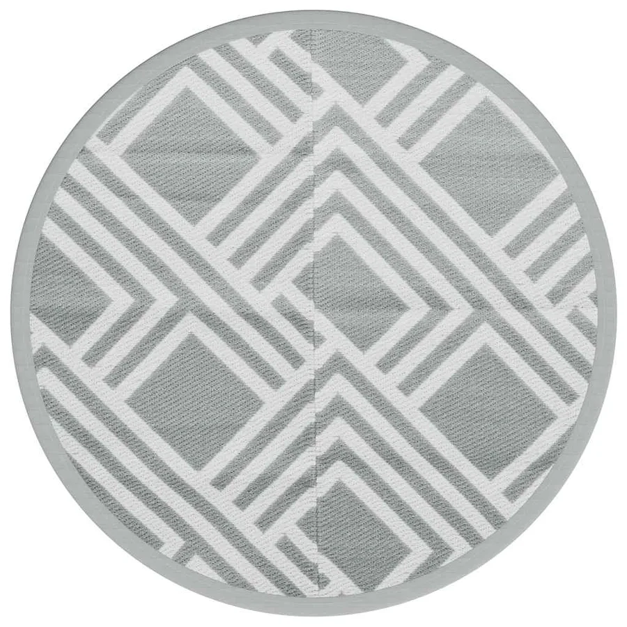 Tapis d'extérieur ARAKIL gris Ø120 cm PP - 2