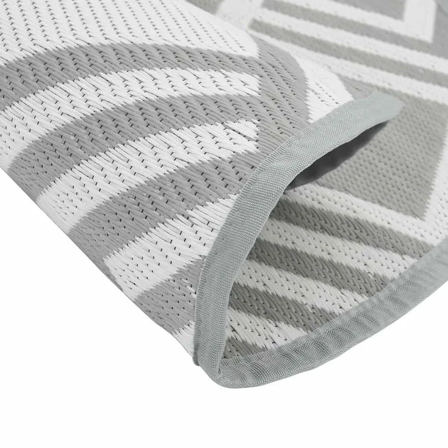 Tapis d'extérieur ARAKIL gris Ø120 cm PP - 4