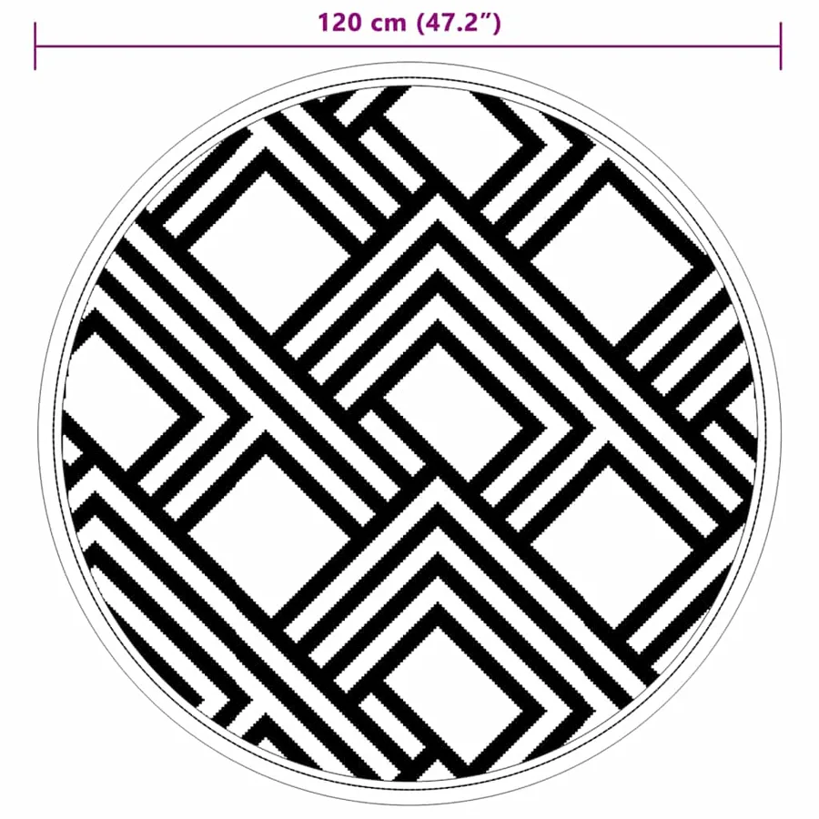 Tapis d'extérieur ARAKIL gris Ø120 cm PP - 6