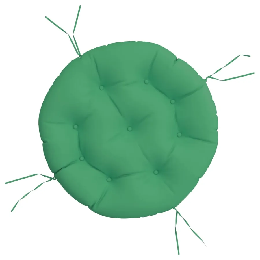 Coussin rond vert Ø 60 x11 cm tissu oxford - 2