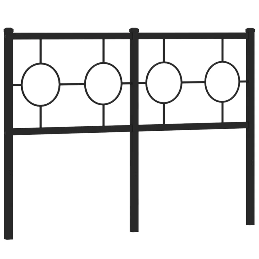 Tête de lit de remplacement métal noir 120 cm - 2