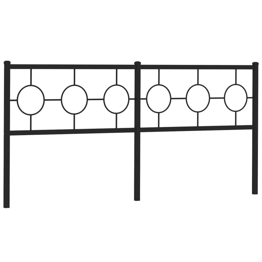 Tête de lit de remplacement métal noir 180 cm - 4