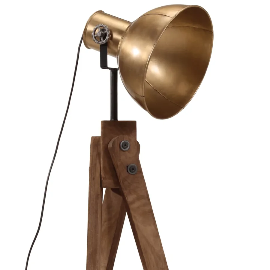 Lampadaire 25 W laiton antique 45x45x120 cm E27 - 7