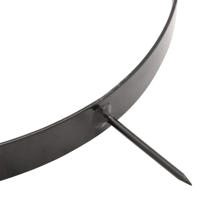 Rouleau à gazon de jardin à tirer et colliers d'aérateur 63 L fer acier - 7