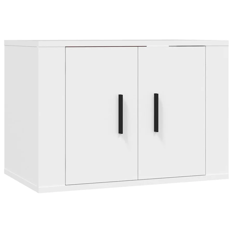 Ensemble de meubles TV 5 pcs Blanc Bois d'ingénierie - 4