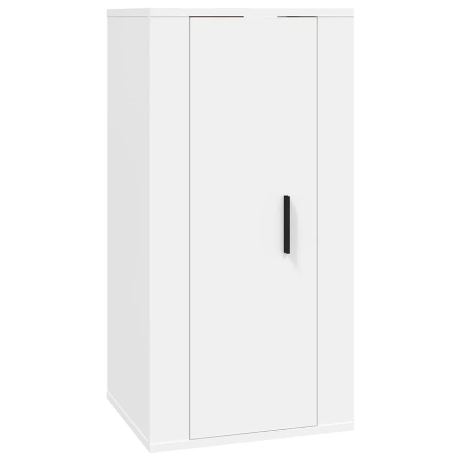 Ensemble de meubles TV 5 pcs Blanc Bois d'ingénierie - 5