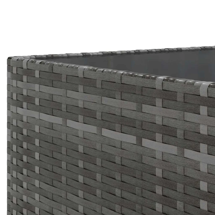 Salon de jardin 6 pcs avec coussins Gris Résine tressée - 10