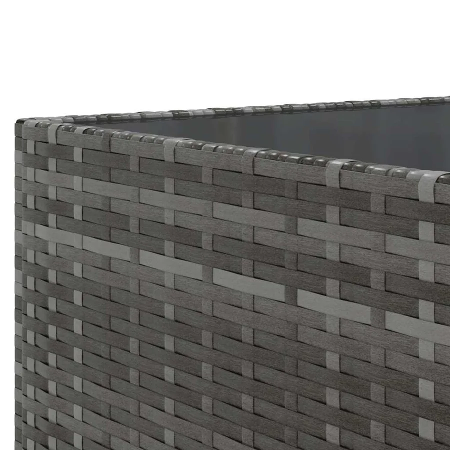 Salon de jardin 8 pcs avec coussins Gris Résine tressée - 10