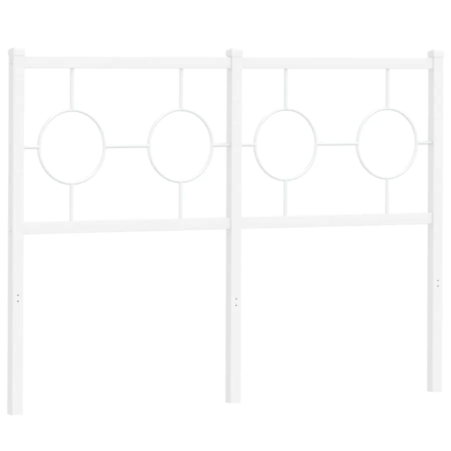 Tête de lit de remplacement métal blanc 120 cm - 4