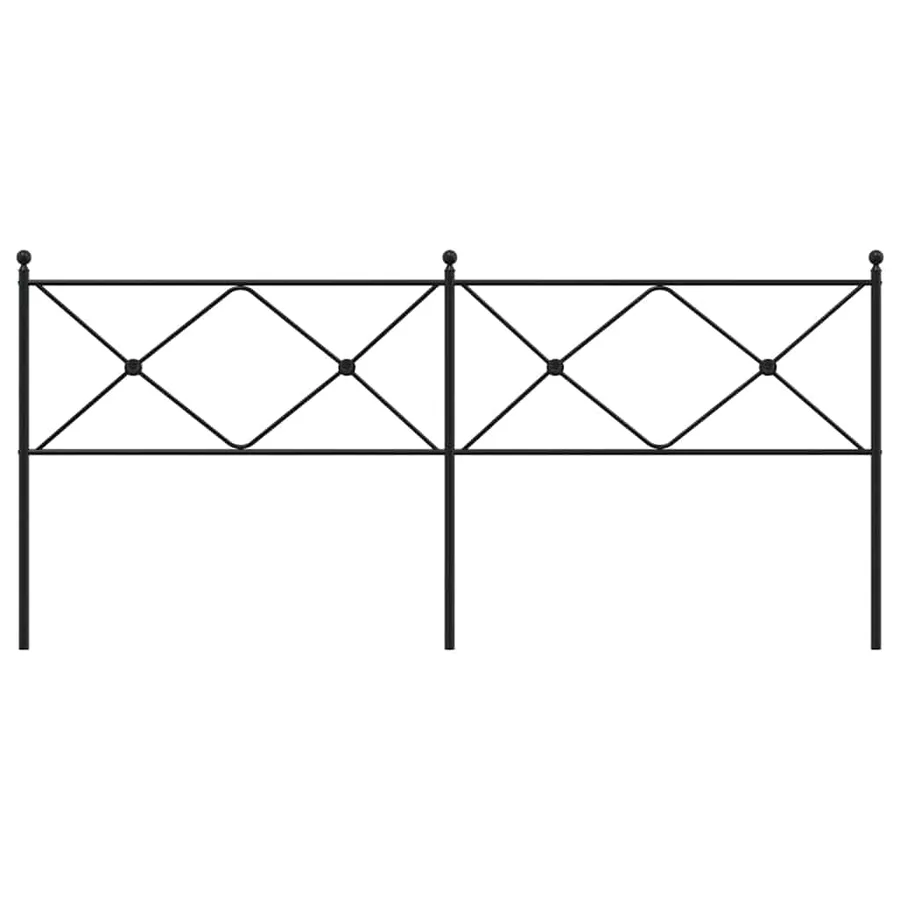 Tête de lit de remplacement métal noir 193 cm - 4