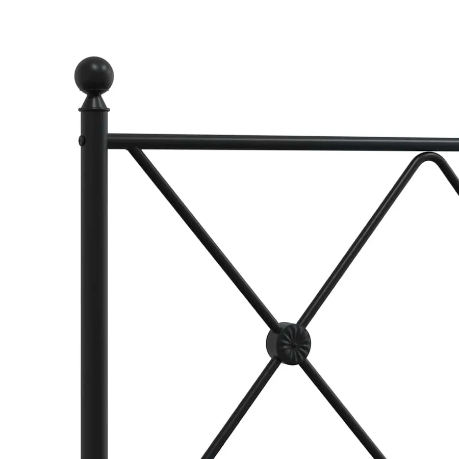 Tête de lit de remplacement métal noir 193 cm - 5
