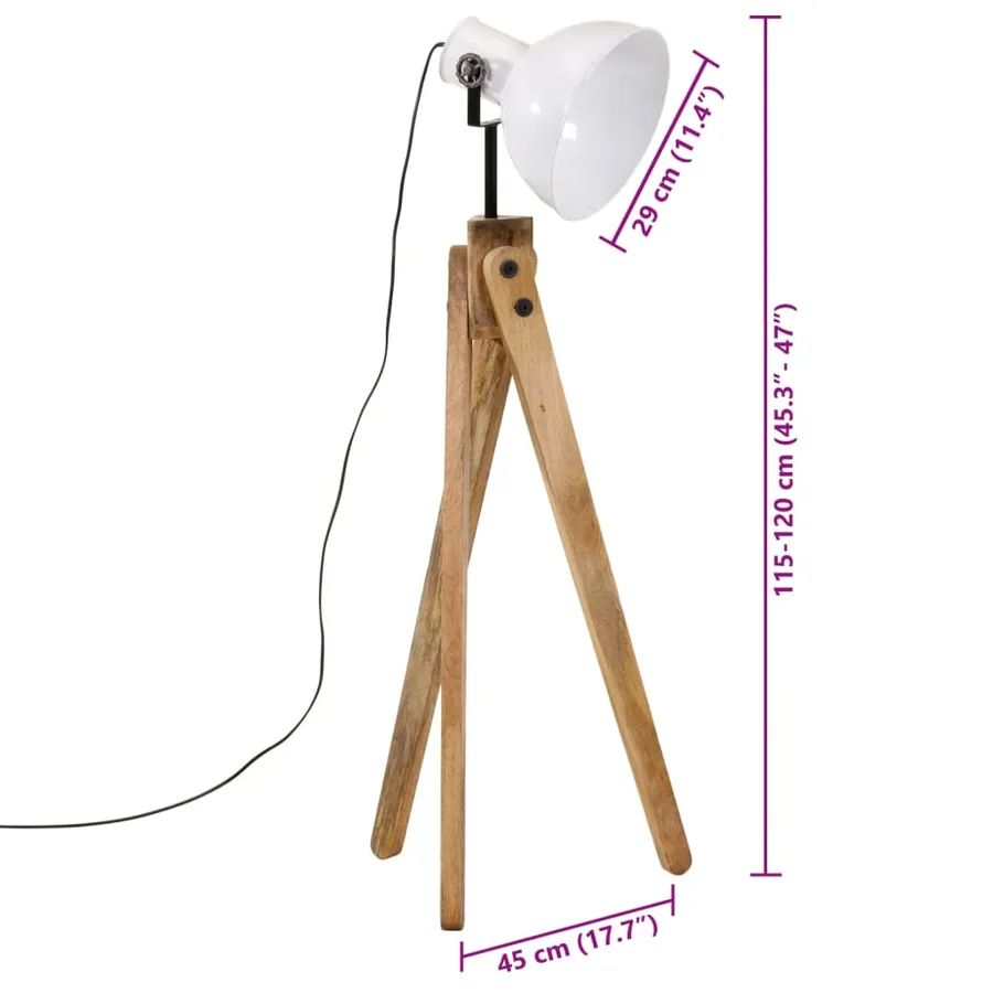 Lampadaire 25 W blanc 45x45x120 cm E27 - 11