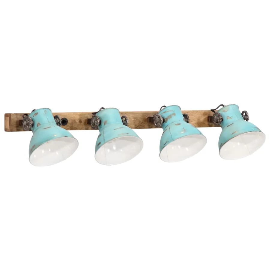 Lampe murale 25 W bleu délavé 90x25 cm E27 - 2