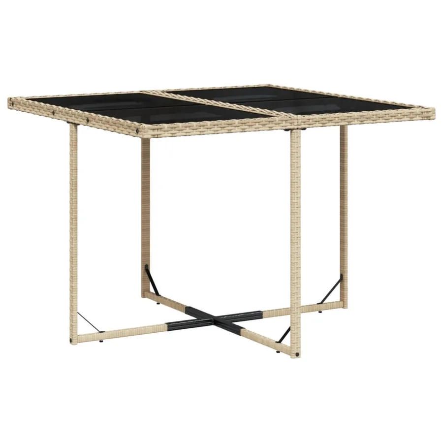 Ensemble à manger de jardin et coussins 9 pcs mélange beige - 3