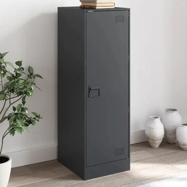 Buffet anthracite 34,5x39x107 cm acier