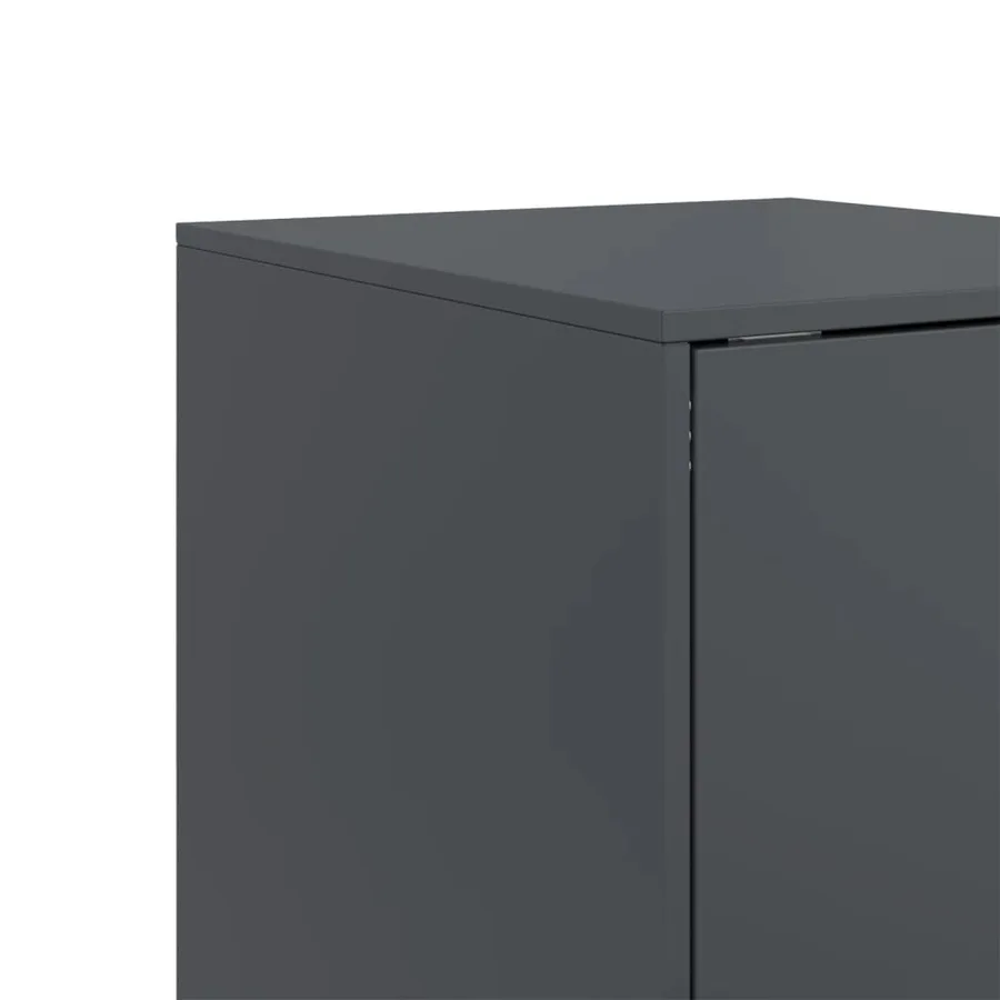 Buffet anthracite 34,5x39x107 cm acier - 11
