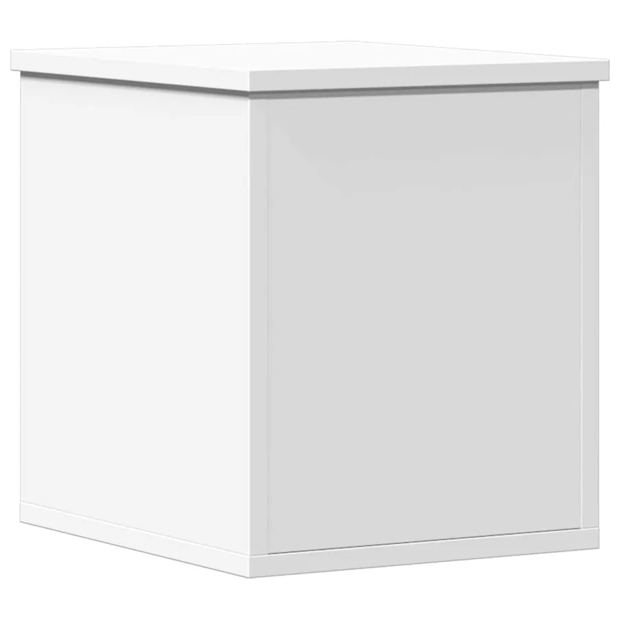 Boîte de rangement blanc 30x35x35 cm bois d'ingénierie - 2