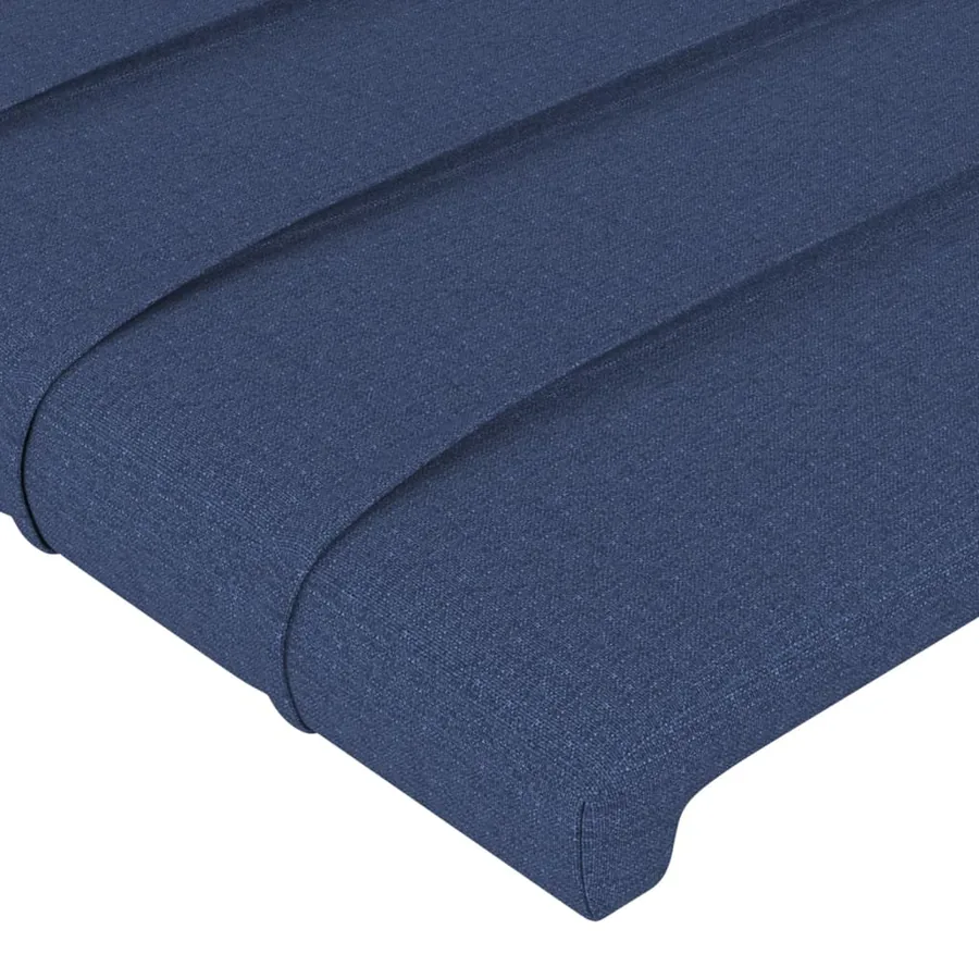 Tête de lit Bleu 80x5x78/88 cm Tissu - 4