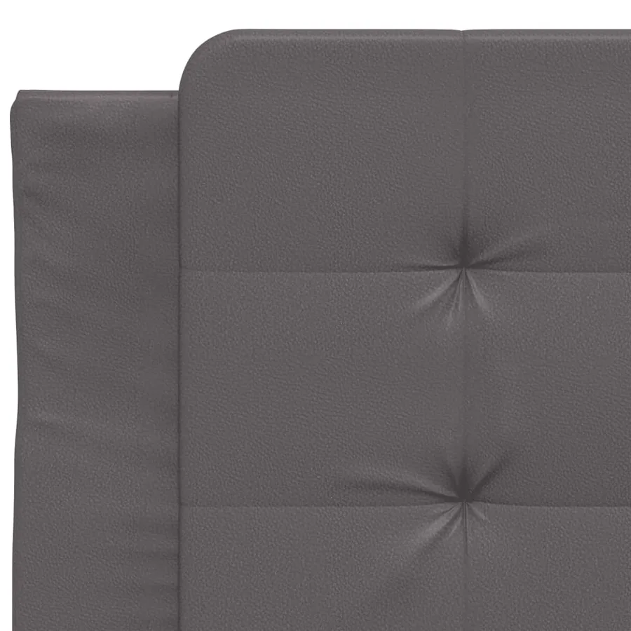 Coussin de tête de lit Zadar gris 90 cm similicuir - 7