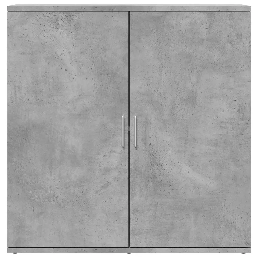 Buffet gris béton 79x38x80 cm bois d'ingénierie - 5