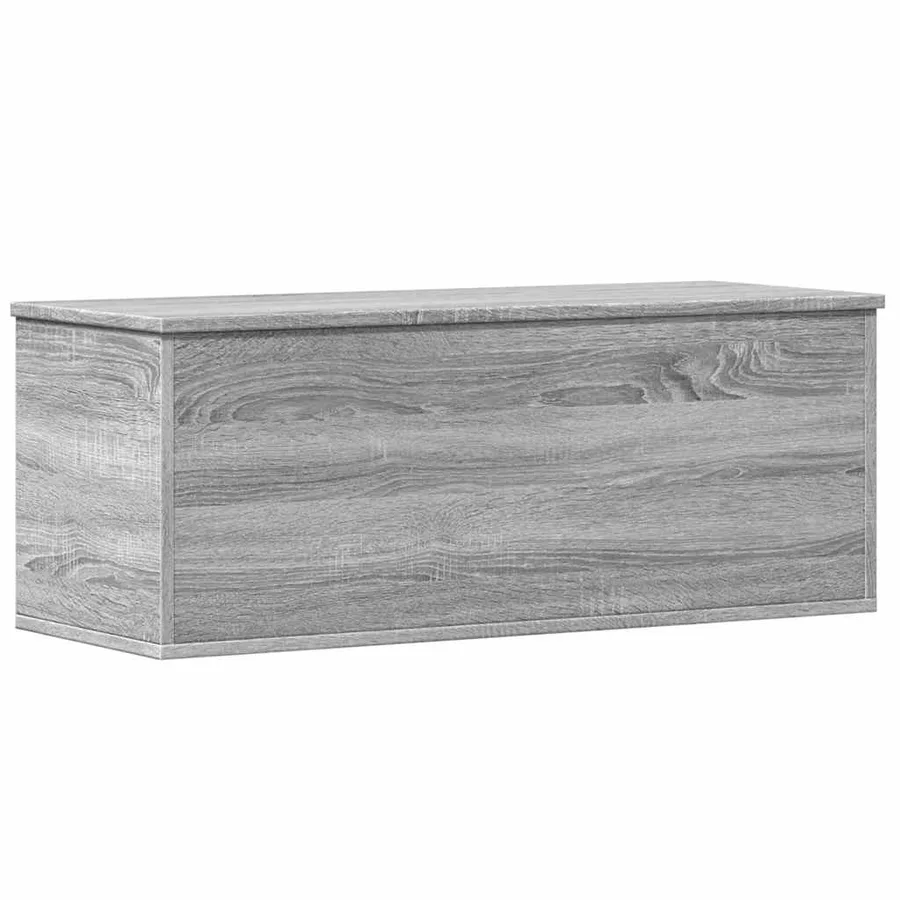 Boîte de rangement sonoma gris 90x35x35 cm bois d'ingénierie - 2