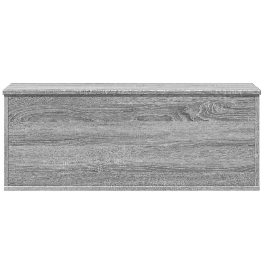 Boîte de rangement sonoma gris 90x35x35 cm bois d'ingénierie - 4