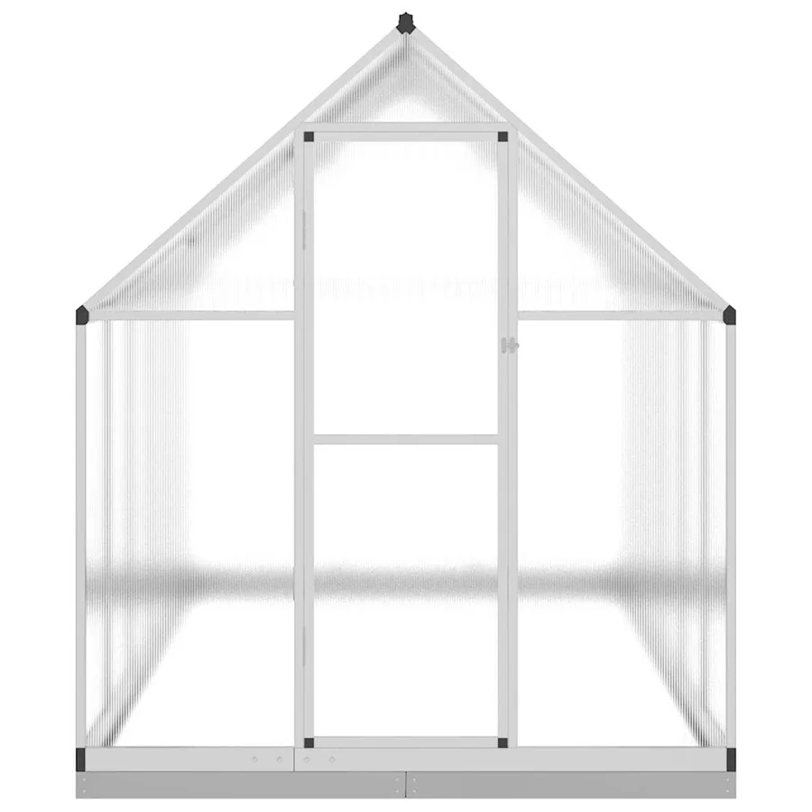 Serre avec cadre de base argenté 334x169x202 cm aluminium - 3