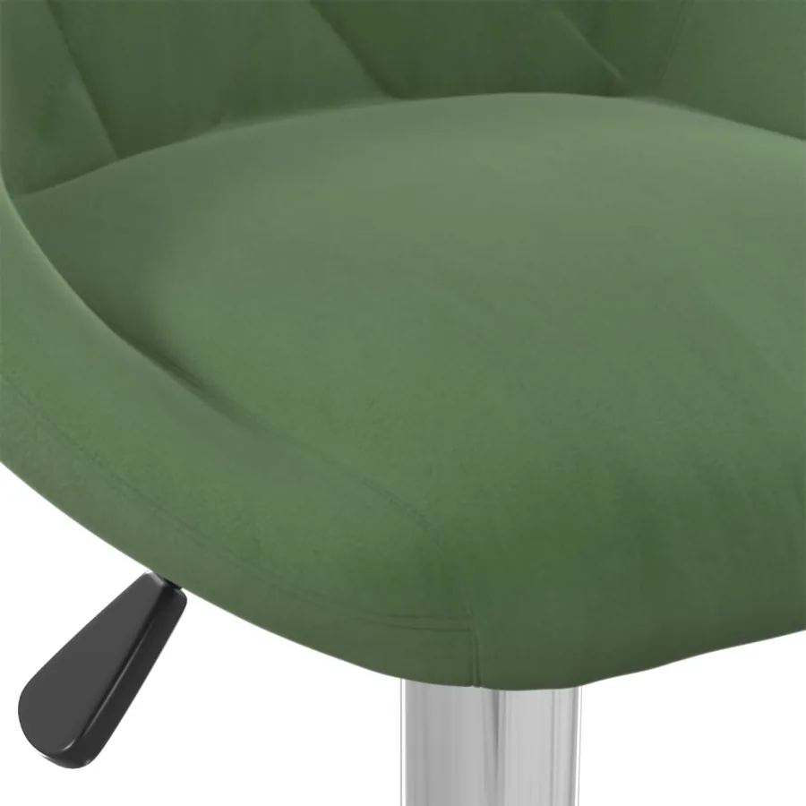 Tabourets de bar lot de 2 vert foncé velours - 8