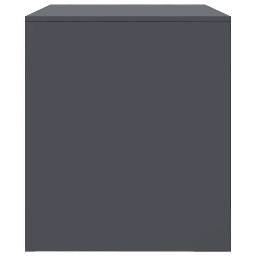 Meubles TV 2 pcs anthracite 67x39x44 cm acier - 8