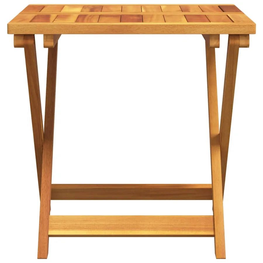 Table pliable de jardin 50x50x50 cm bois d'acacia solide - 4