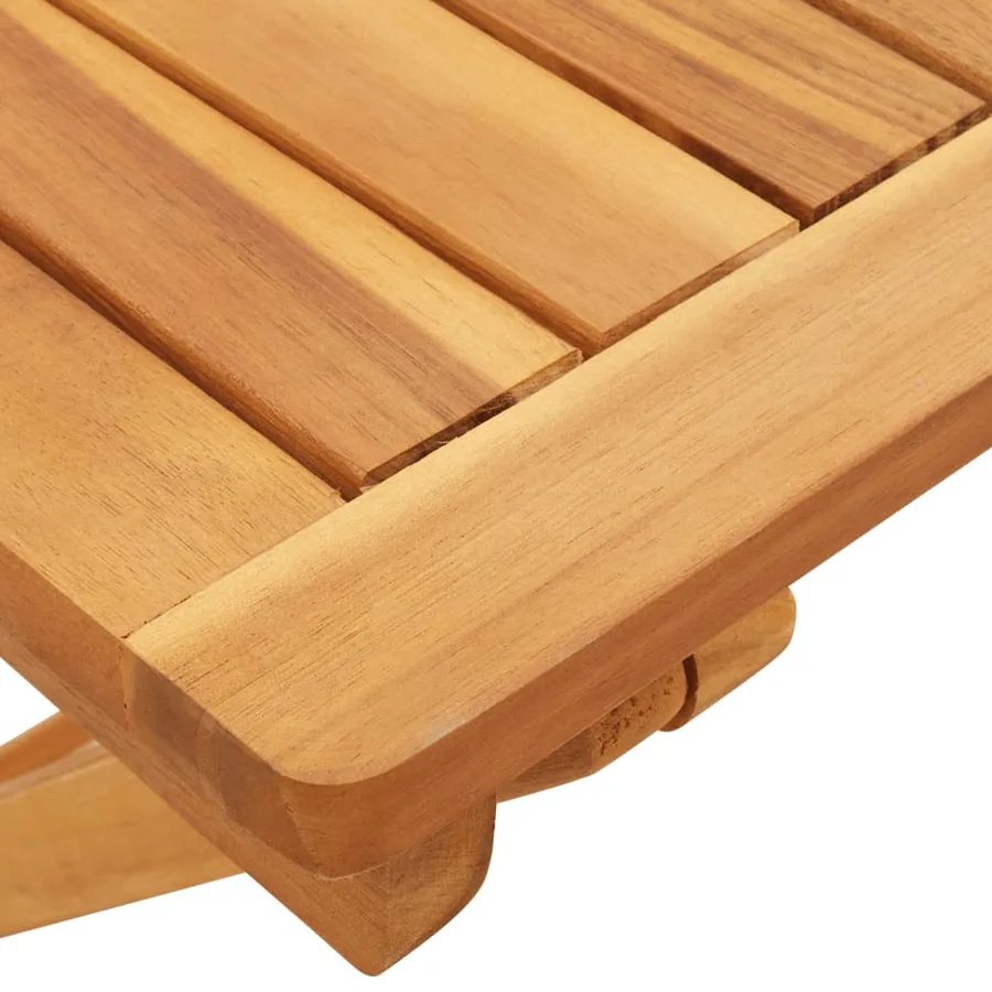 Table pliable de jardin 50x50x50 cm bois d'acacia solide - 9