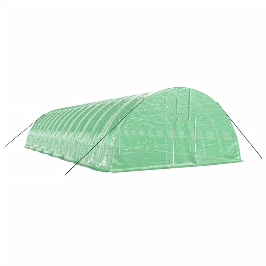Serre avec cadre en acier vert 84 m² 14x6x2,85 m - 3