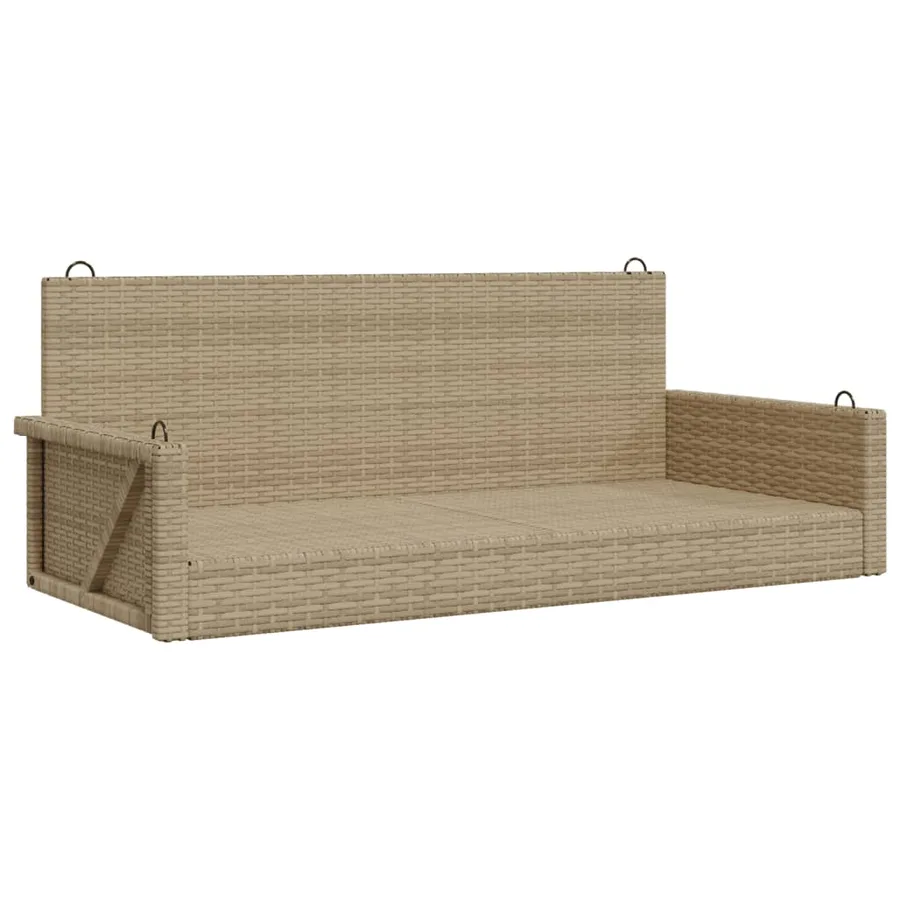 Balancelle beige 119x56x48 cm résine tressée - 2
