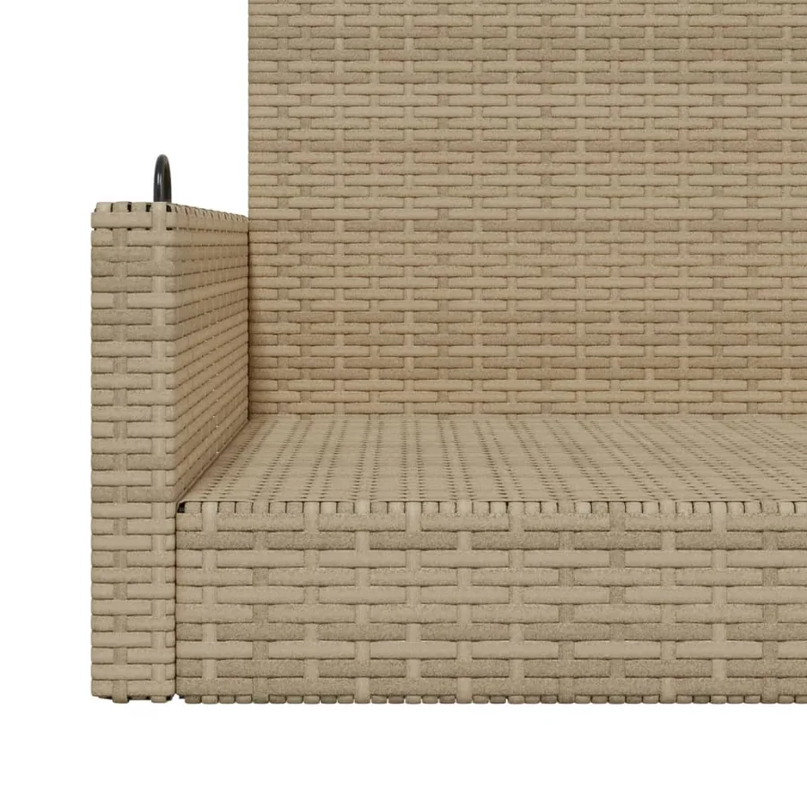 Balancelle beige 119x56x48 cm résine tressée - 8
