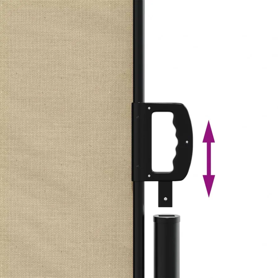 Auvent latéral rétractable beige 160x1200 cm - 6