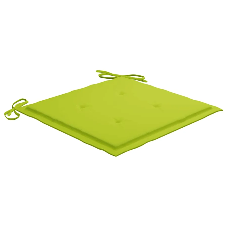 Chaises pliables de jardin lot de 6 avec coussins Bois d'acacia - 10