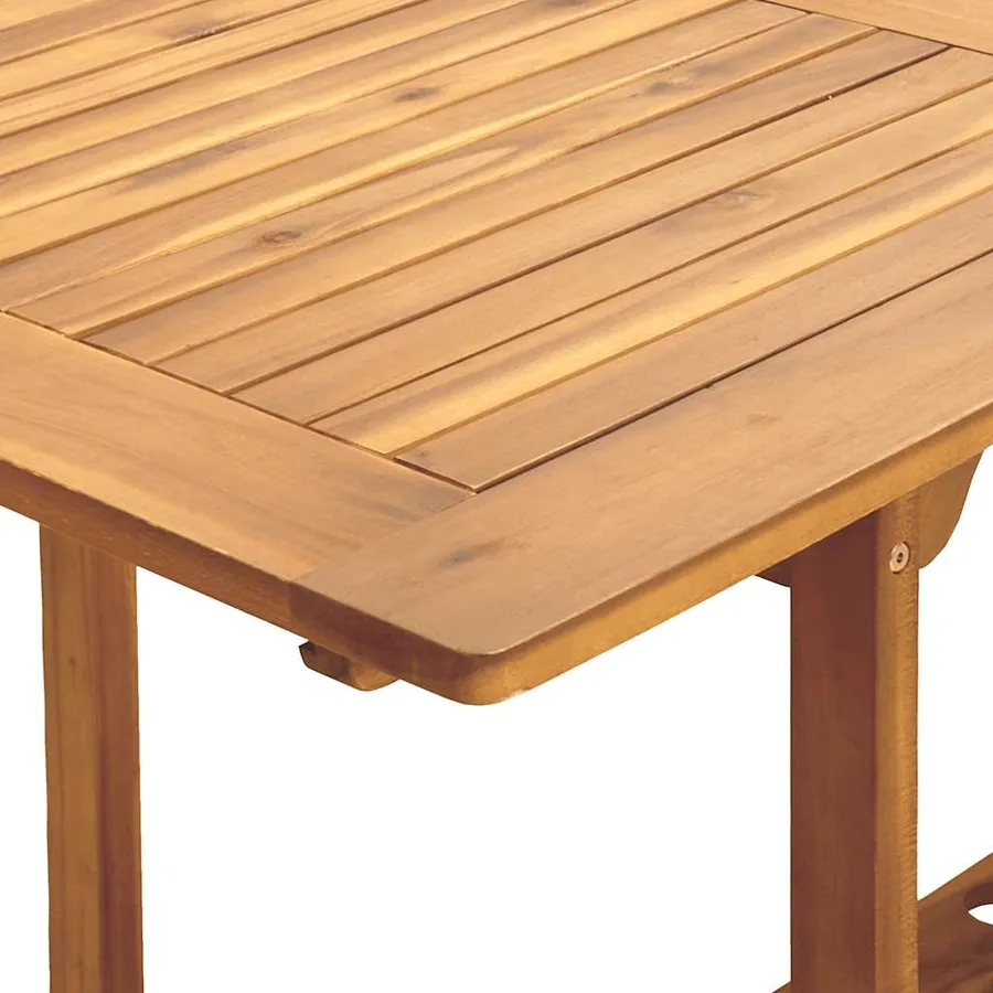 Ensemble à Manger de jardin 7pcs gris polypropylène bois massif - 11