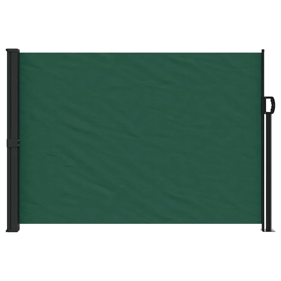 Auvent latéral rétractable vert foncé 140x500 cm - 3
