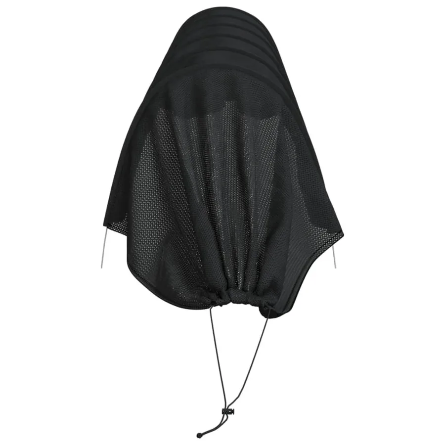 Tunnels en filet 3 pcs noir acier et polyéthylène - 6