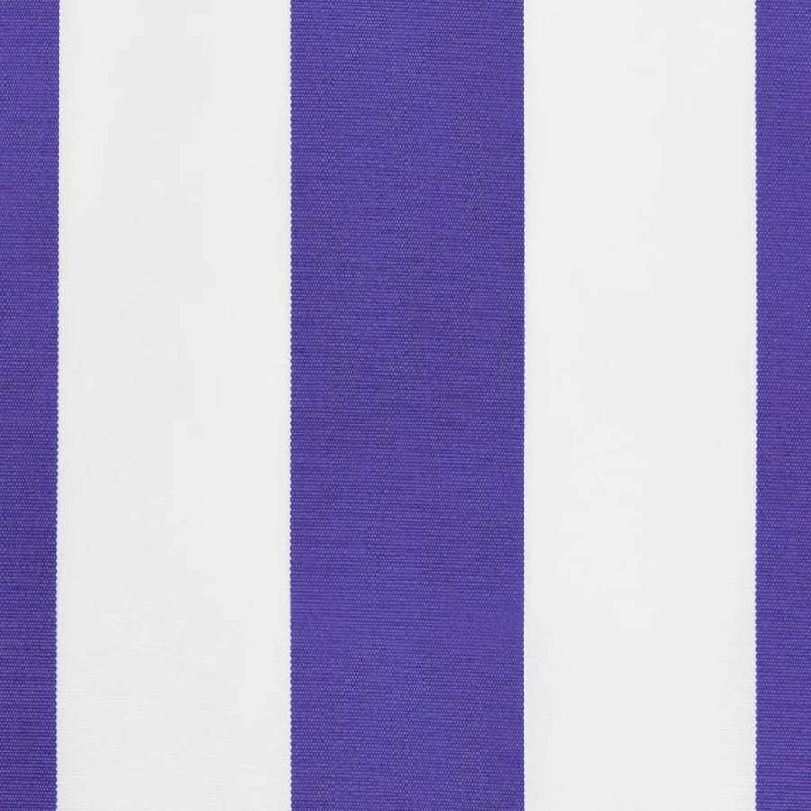 Tissu de remplacement de cantonnière d’auvent rayure bleu blanc - 5