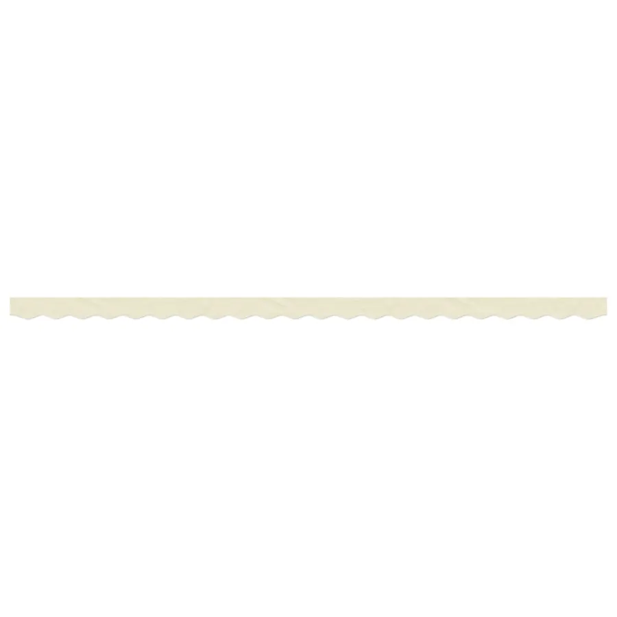 Tissu de remplacement de cantonnière d’auvent rayure crème 5 m - 3