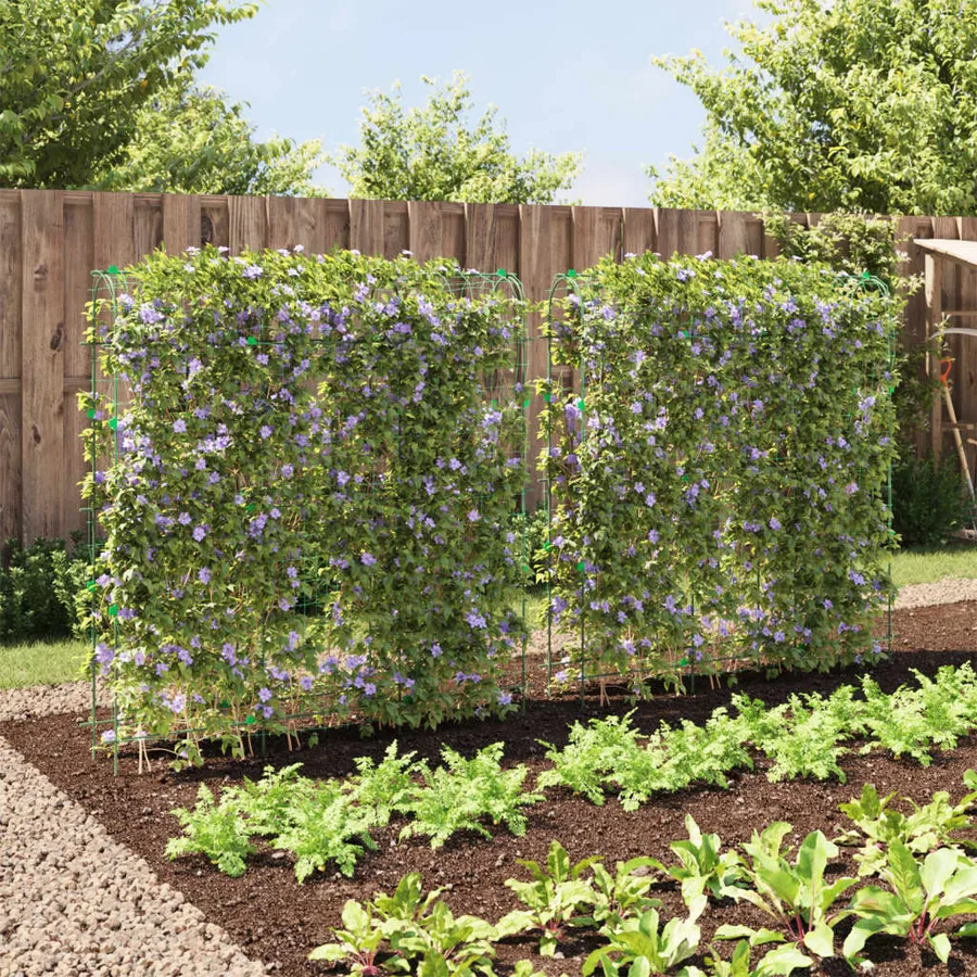 Treillis de jardin pour plantes grimpantes 2 pcs forme en U - 3