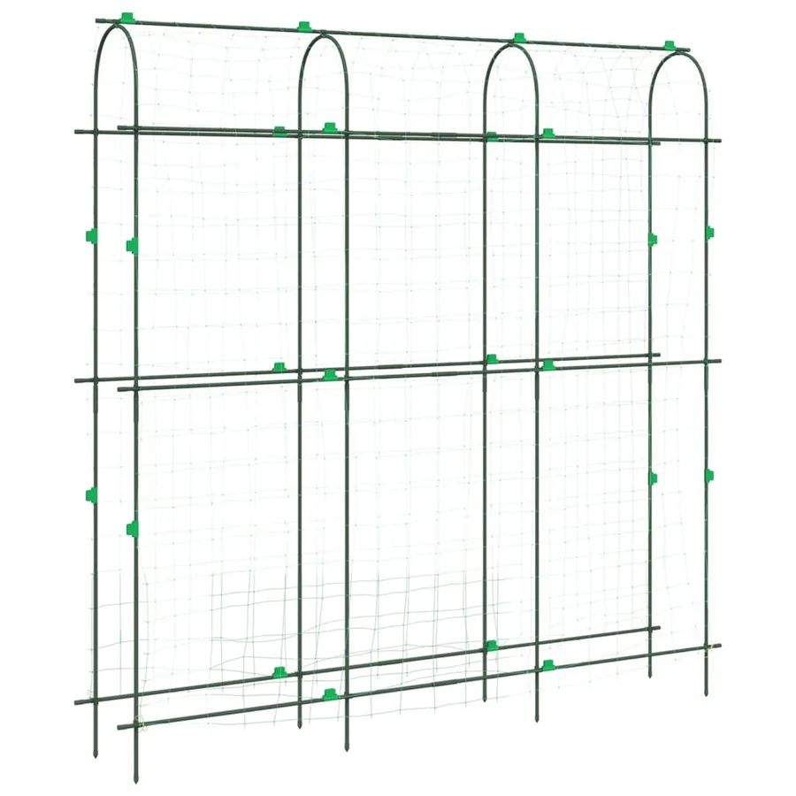 Treillis de jardin pour plantes grimpantes 3 pcs forme en U - 4