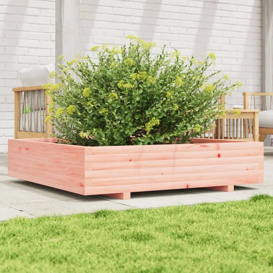 Jardinière 110x110x26,5 cm bois massif de douglas - 3