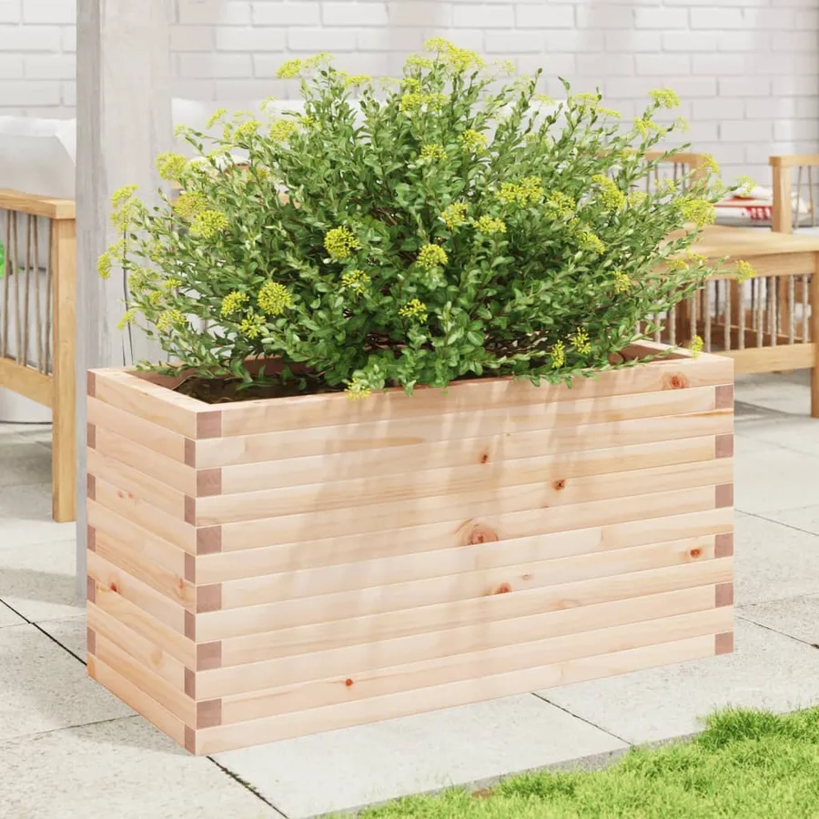 Jardinière 90x40x45,5 cm bois de pin massif - 3