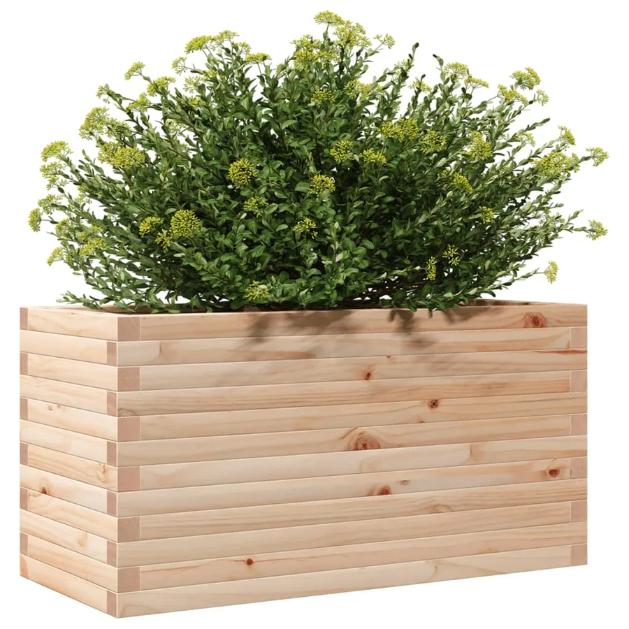 Jardinière 90x40x45,5 cm bois de pin massif - 4