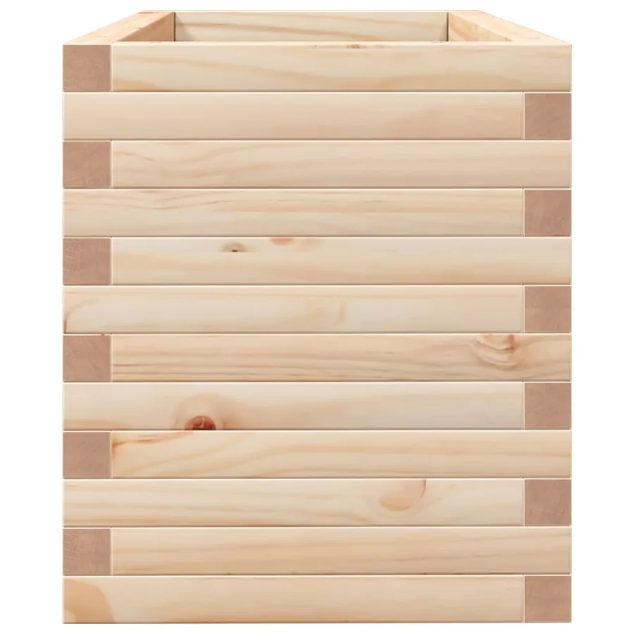 Jardinière 90x40x45,5 cm bois de pin massif - 6