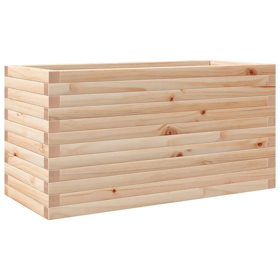 Jardinière 90x40x45,5 cm bois de pin massif - 7